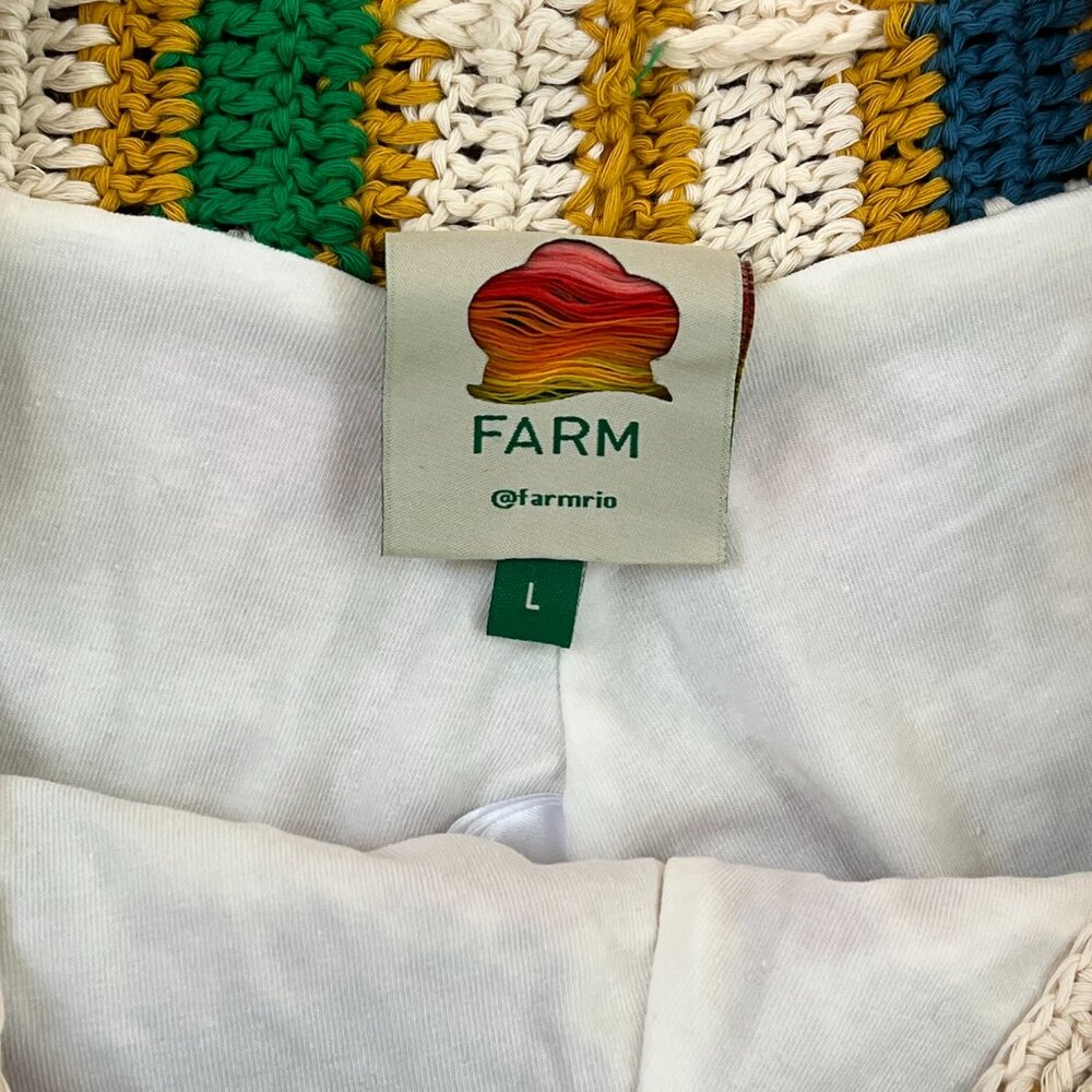 Farm Rio Crochet Sweater Set Sz L - Picture 10 of 12